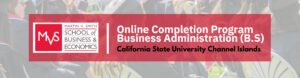 MVS Online Completion Program Business Administration CSUCI